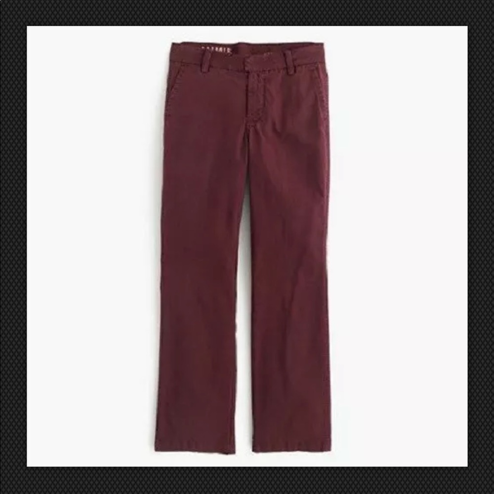 J.Crew Red Sammie High Waist Chino crop Pants - Picture 4 of 8